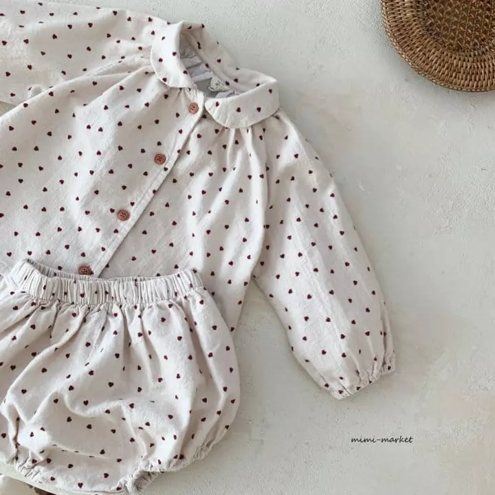 Mimi Market - Korean Baby Fashion - #babylifestyle - Heart Set - 2