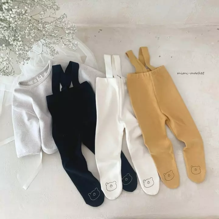 Mimi Market - Korean Baby Fashion - #babylifestyle - Bear Dungarees - 5