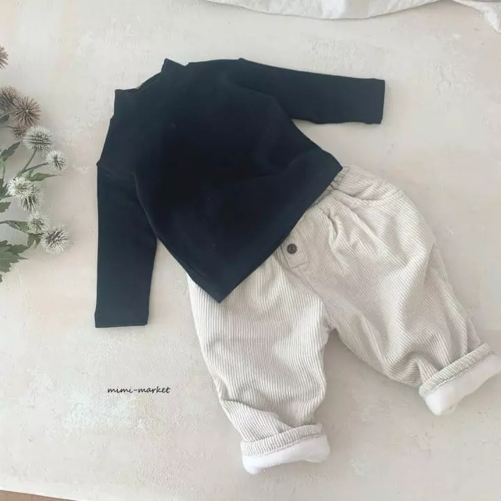 Mimi Market - Korean Baby Fashion - #babyootd - Peach Turtleneck Tee - 3