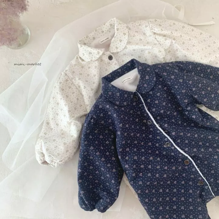 Mimi Market - Korean Baby Fashion - #babyootd - Egg Flower Bodysuit - 8