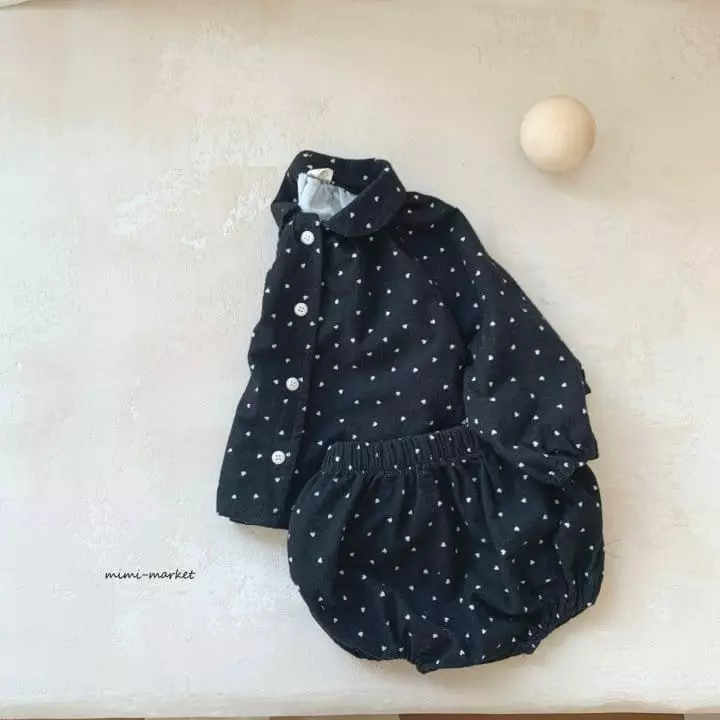 Mimi Market - Korean Baby Fashion - #babyoutfit - Heart Set - 6
