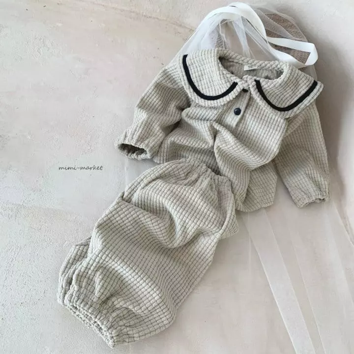 Mimi Market - Korean Baby Fashion - #babyoutfit - Maron Set - 10