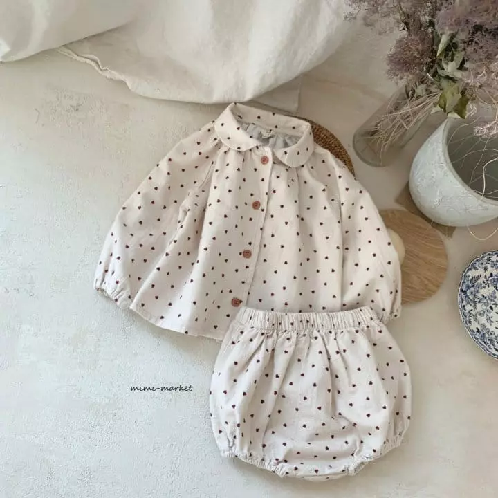 Mimi Market - Korean Baby Fashion - #babywear - Heart Set - 7