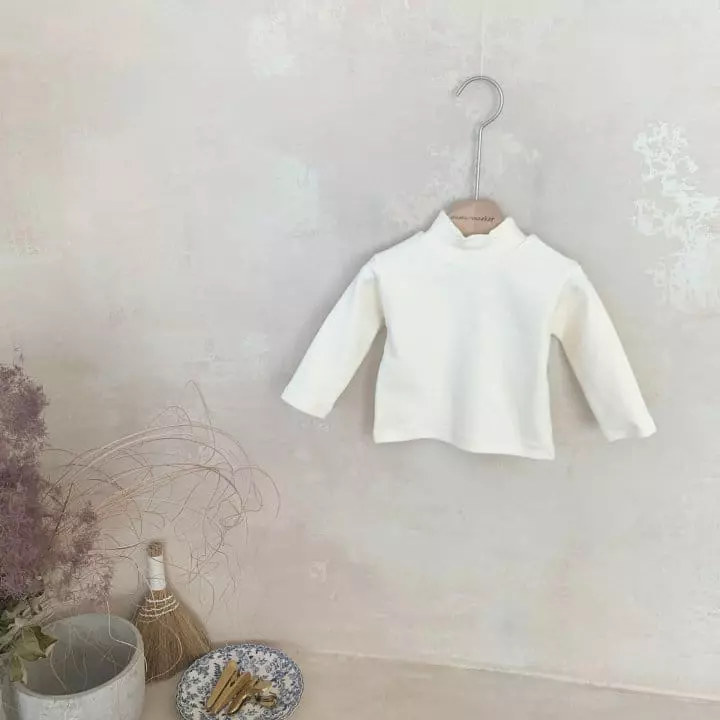 Mimi Market - Korean Baby Fashion - #babywear - Peach Turtleneck Tee - 6