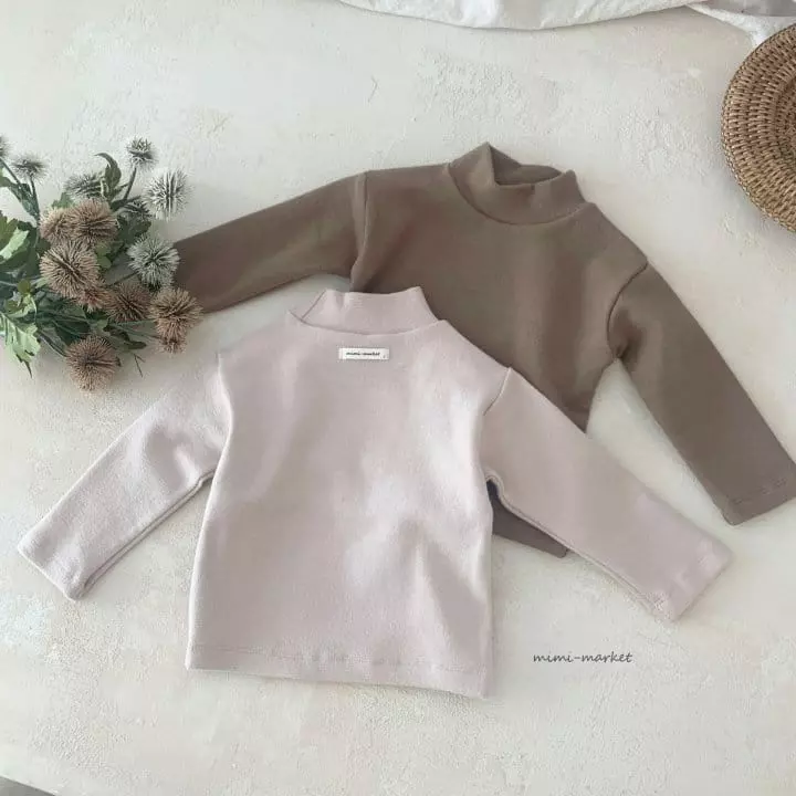 Mimi Market - Korean Baby Fashion - #onlinebabyboutique - Peach Turtleneck Tee - 7