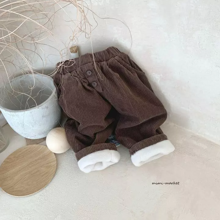Mimi Market - Korean Baby Fashion - #onlinebabyshop - Button Rib Pants - 7