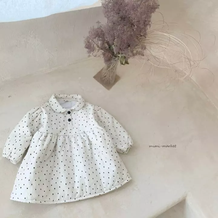 Mimi Market - Korean Baby Fashion - #smilingbaby - Dot Bonding One-piece - 3
