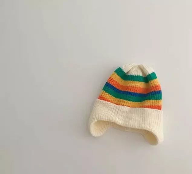 Miso - Korean Baby Fashion - #babylifestyle - Stripes Ear Hat - 5