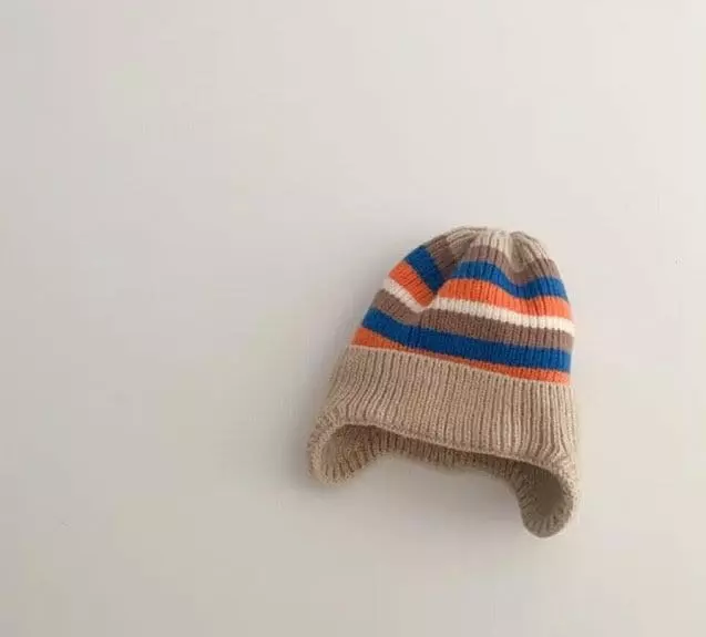 Miso - Korean Baby Fashion - #babyoninstagram - Stripes Ear Hat - 6