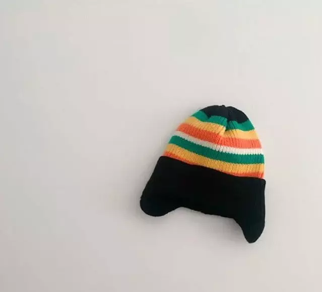 Miso - Korean Baby Fashion - #babyoutfit - Stripes Ear Hat - 8