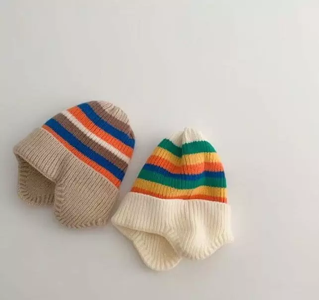 Miso - Korean Baby Fashion - #babyoutfit - Stripes Ear Hat - 9