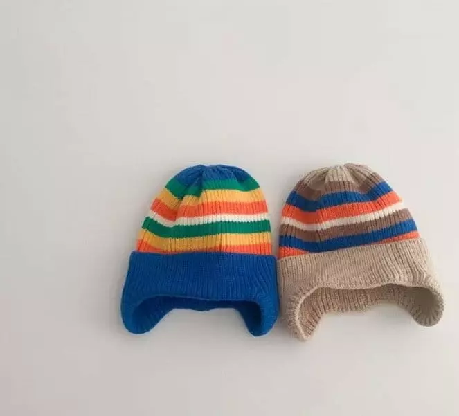 Miso - Korean Baby Fashion - #babywear - Stripes Ear Hat - 10