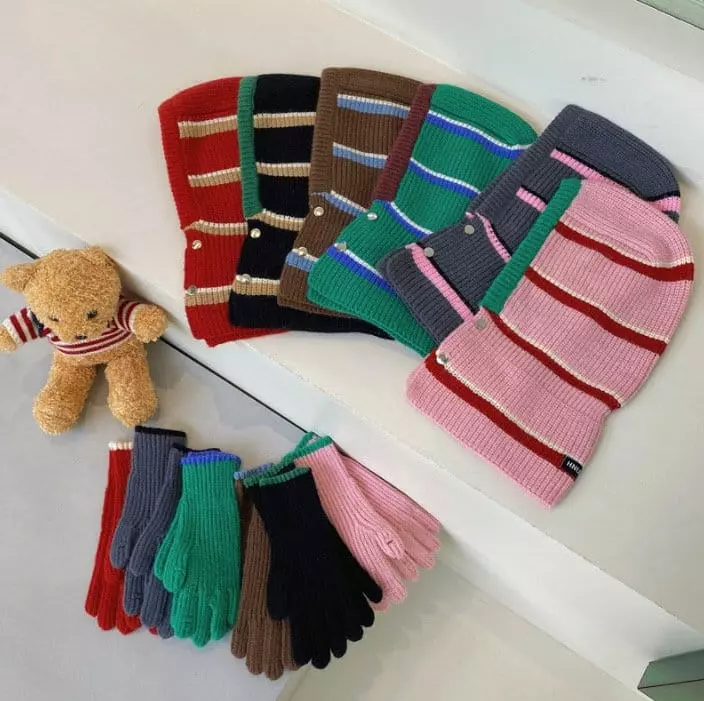 Miso - Korean Children Fashion - #stylishchildhood - Line Finger Gloves - 2
