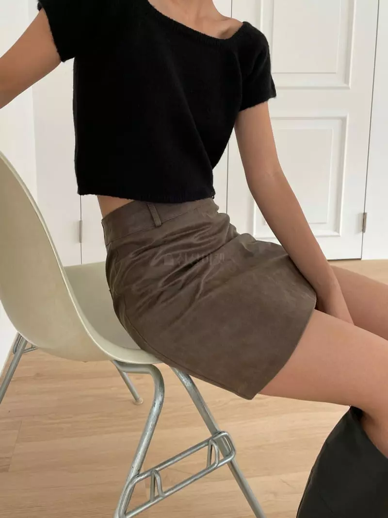 Moment - Korean Women Fashion - #momslook - Square Knit Tee - 9