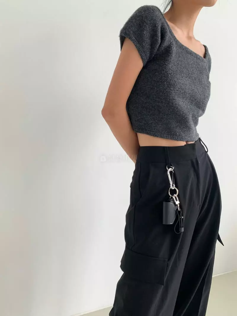Moment - Korean Women Fashion - #vintagekidsstyle - Square Knit Tee - 12