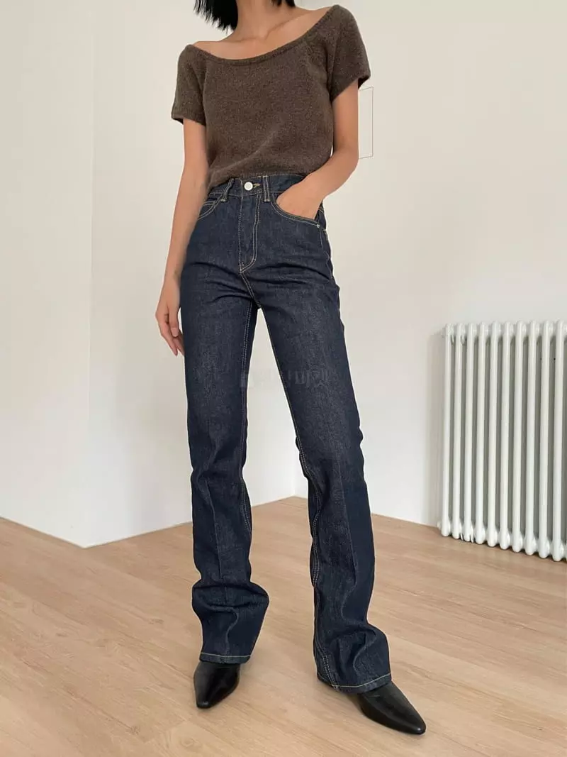 Moment - Korean Women Fashion - #momslook - Square Knit Tee - 4