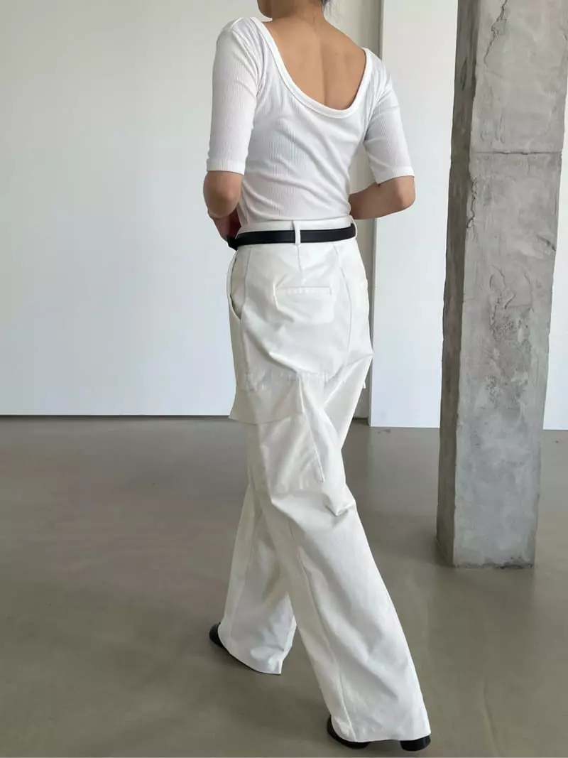 Moment - Korean Women Fashion - #womensfashion - Velvet Pocket Pants - 3