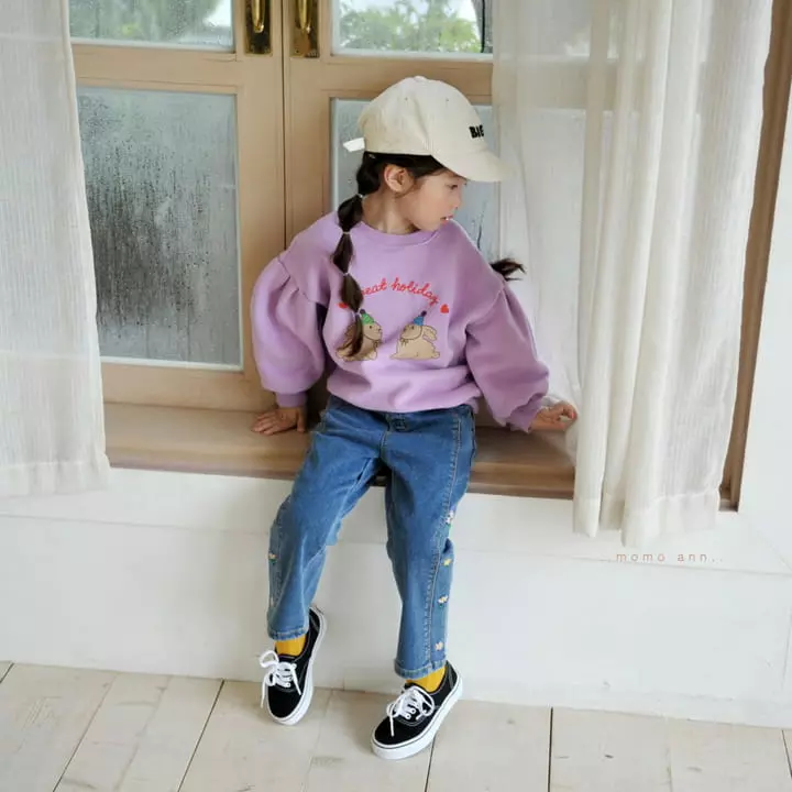 Momo Ann - Korean Children Fashion - #Kfashion4kids - Slit Flower Pants - 6