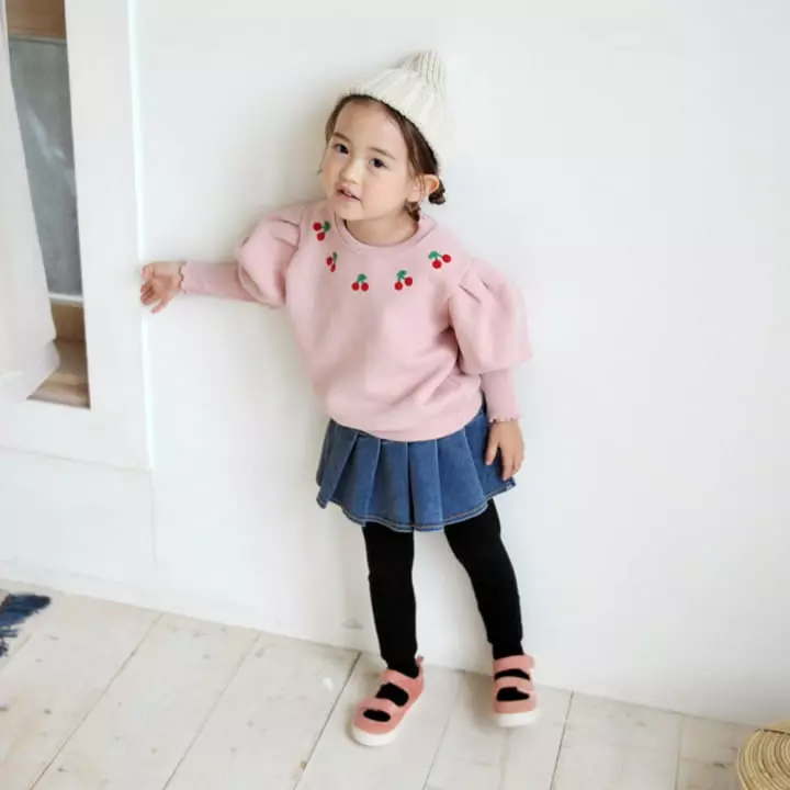 Momo Ann - Korean Children Fashion - #childofig - Cherry Sweatshirt - 7