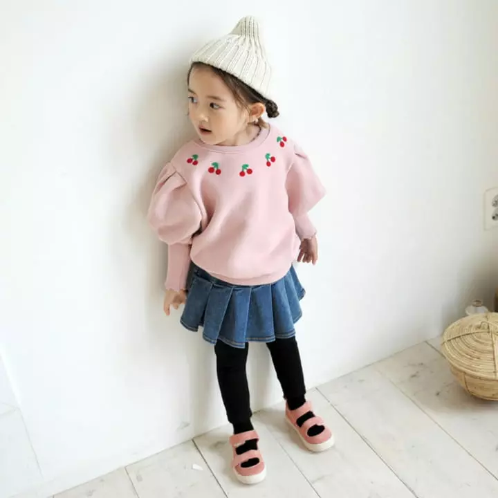 Momo Ann - Korean Children Fashion - #childofig - Cherry Sweatshirt - 8