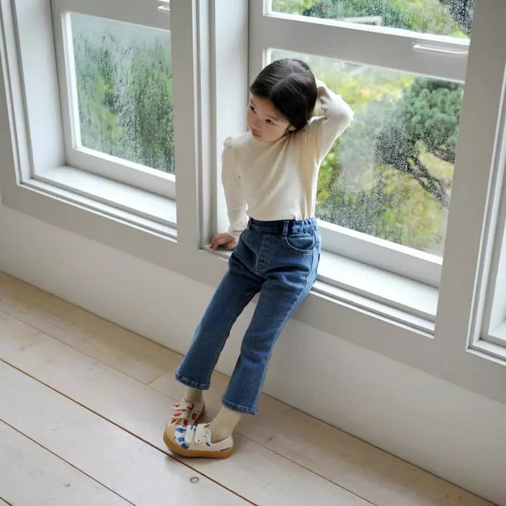 Momo Ann - Korean Children Fashion - #childofig - Fleece Jeans - 4