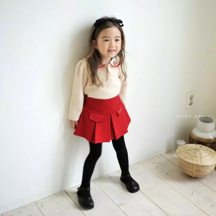 Momo Ann - Korean Children Fashion - #childofig - Howl Collar Tee - 12