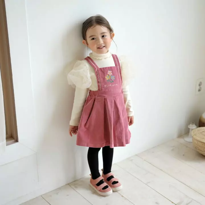Momo Ann - Korean Children Fashion - #designkidswear - Embrodiery Skirt - 3