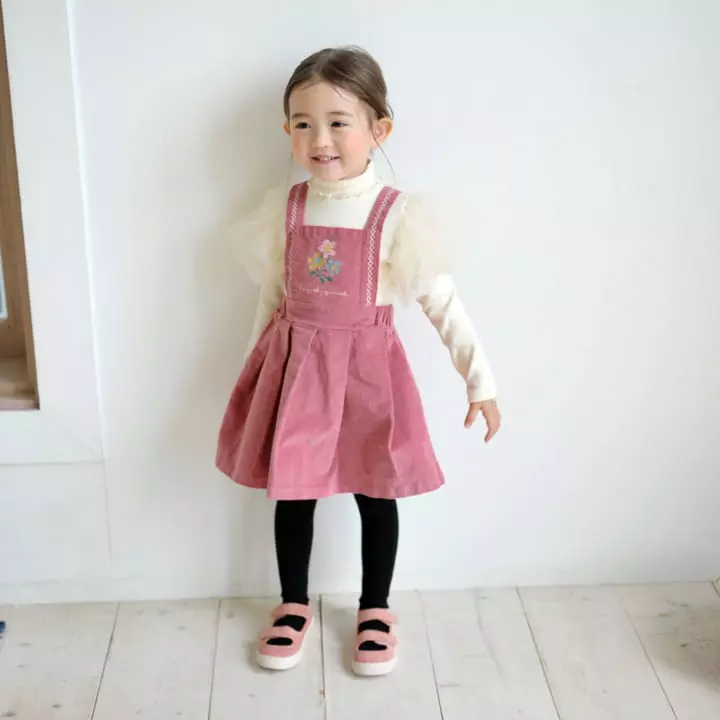 Momo Ann - Korean Children Fashion - #designkidswear - Embrodiery Skirt - 4