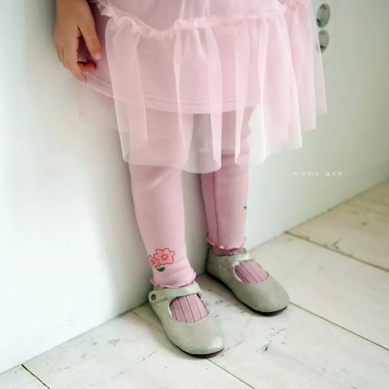 Momo Ann - Korean Children Fashion - #discoveringself - Flower Leggings - 6