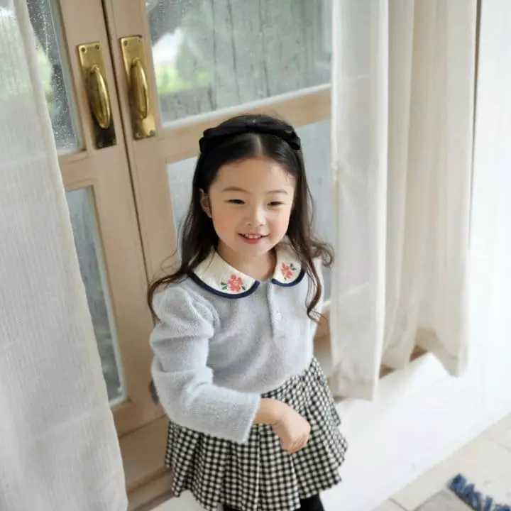 Momo Ann - Korean Children Fashion - #discoveringself - Howl Collar Tee - 2
