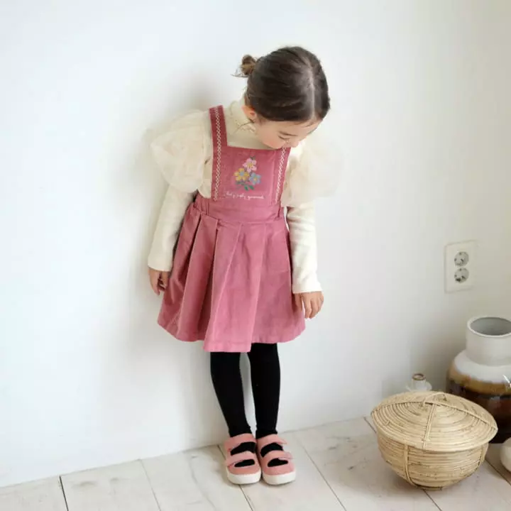 Momo Ann - Korean Children Fashion - #fashionkids - Embrodiery Skirt - 5