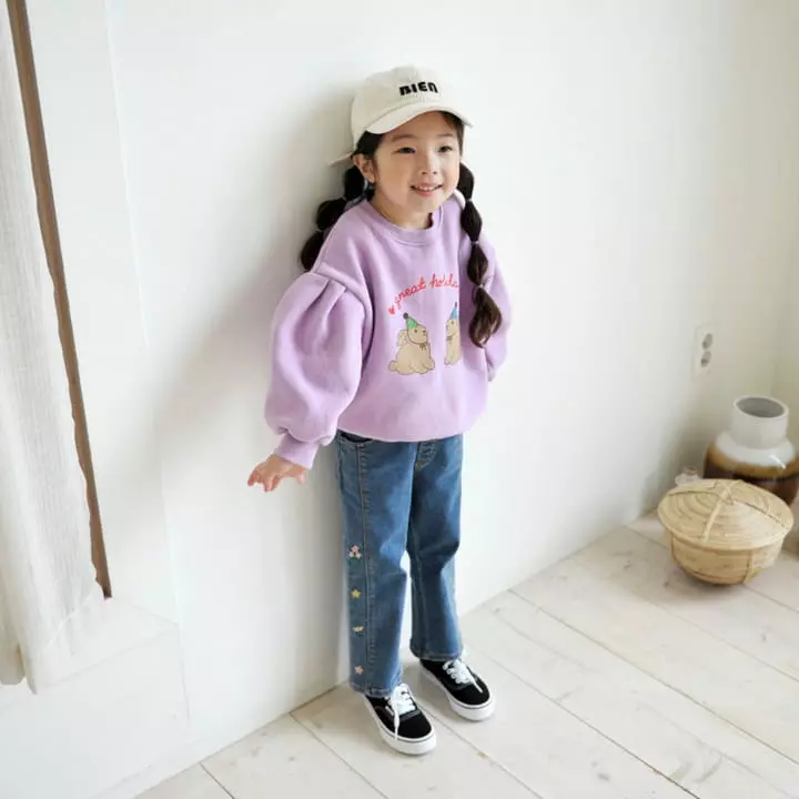 Momo Ann - Korean Children Fashion - #fashionkids - Slit Flower Pants - 2
