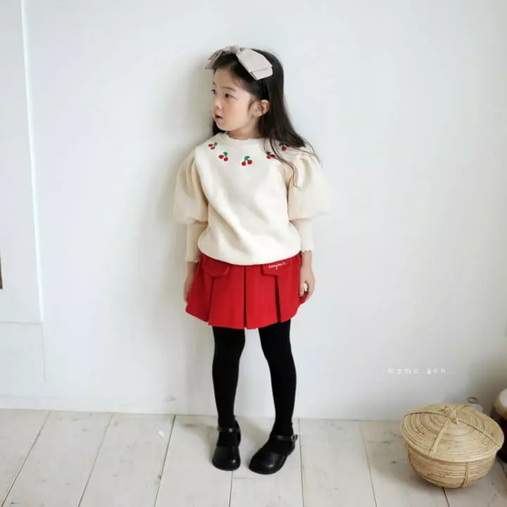 Momo Ann - Korean Children Fashion - #fashionkids - Cherry Sweatshirt - 12