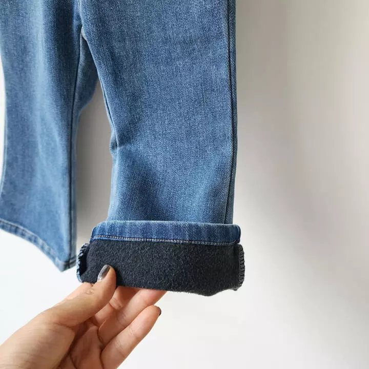 Momo Ann - Korean Children Fashion - #fashionkids - Fleece Jeans - 8