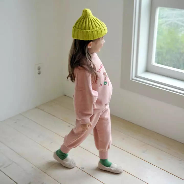 Momo Ann - Korean Children Fashion - #kidsshorts - Lovely Bear Top Bottom Set - 5