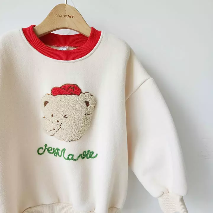 Momo Ann - Korean Children Fashion - #kidsshorts - Bboglei Bear Sweatshirt - 12