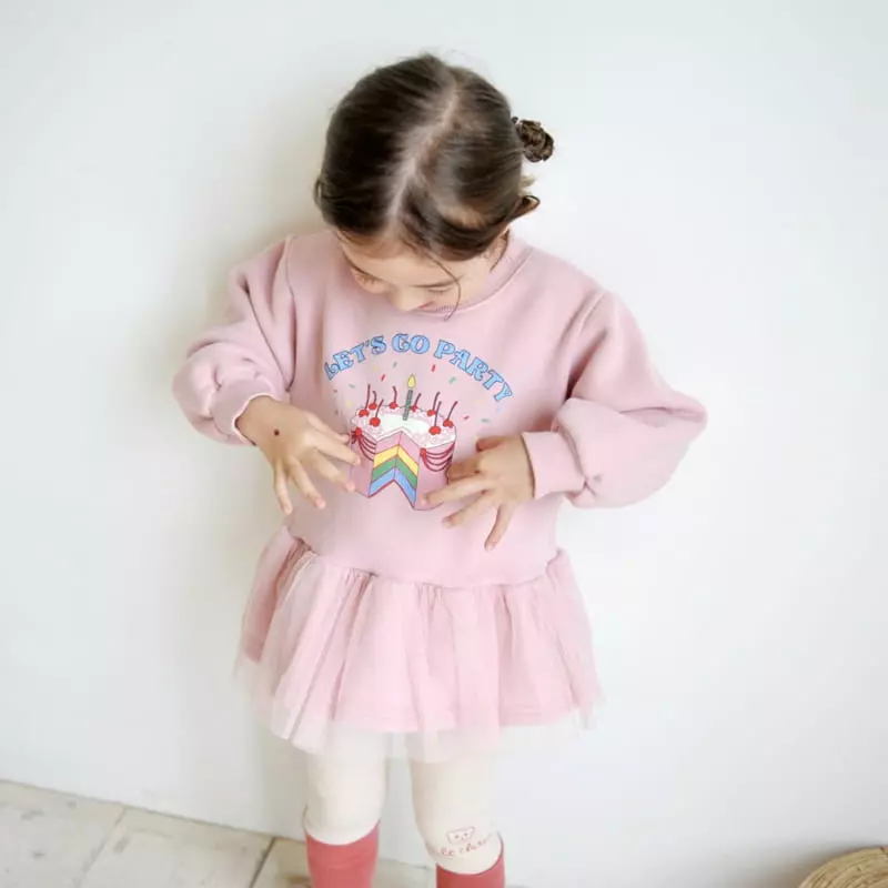 Momo Ann - Korean Children Fashion - #kidsshorts - Cake Long Tee - 9
