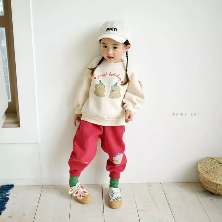 Momo Ann - Korean Children Fashion - #kidsstore - Bear Pants - 5