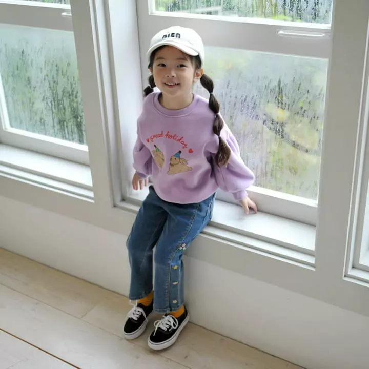 Momo Ann - Korean Children Fashion - #kidsshorts - Slit Flower Pants - 4