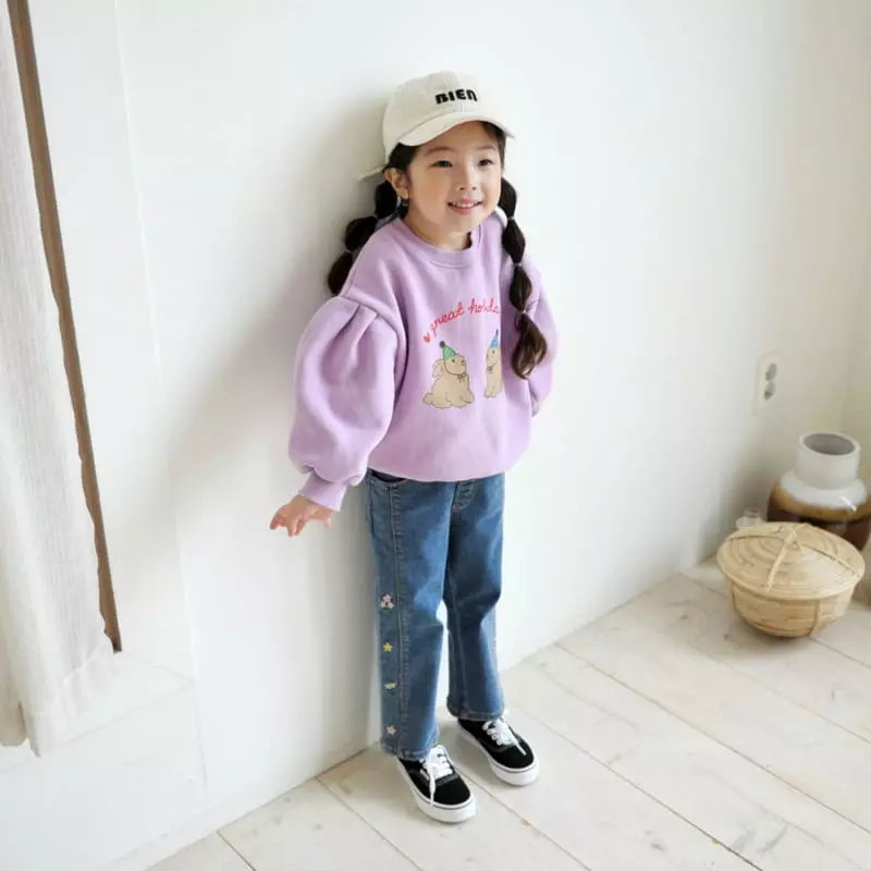 Momo Ann - Korean Children Fashion - #kidsstore - Rabbit Sweatshirt - 6