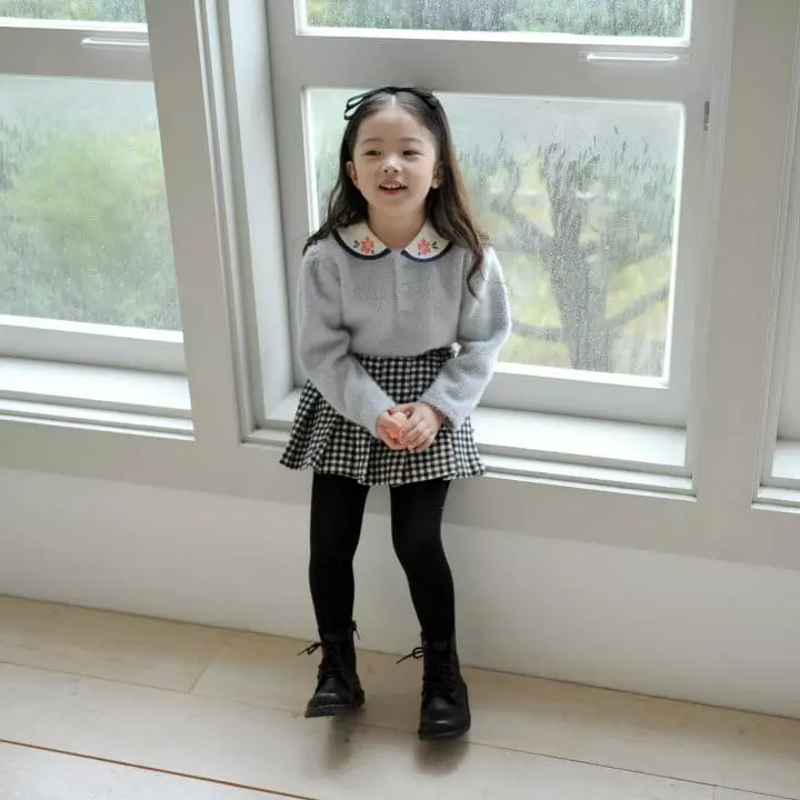 Momo Ann - Korean Children Fashion - #kidsstore - Howl Collar Tee - 5