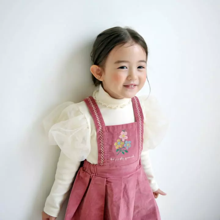 Momo Ann - Korean Children Fashion - #kidzfashiontrend - Embrodiery Skirt - 8