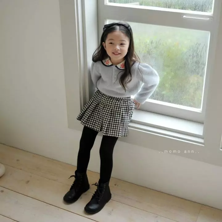 Momo Ann - Korean Children Fashion - #kidzfashiontrend - Howl Collar Tee - 6