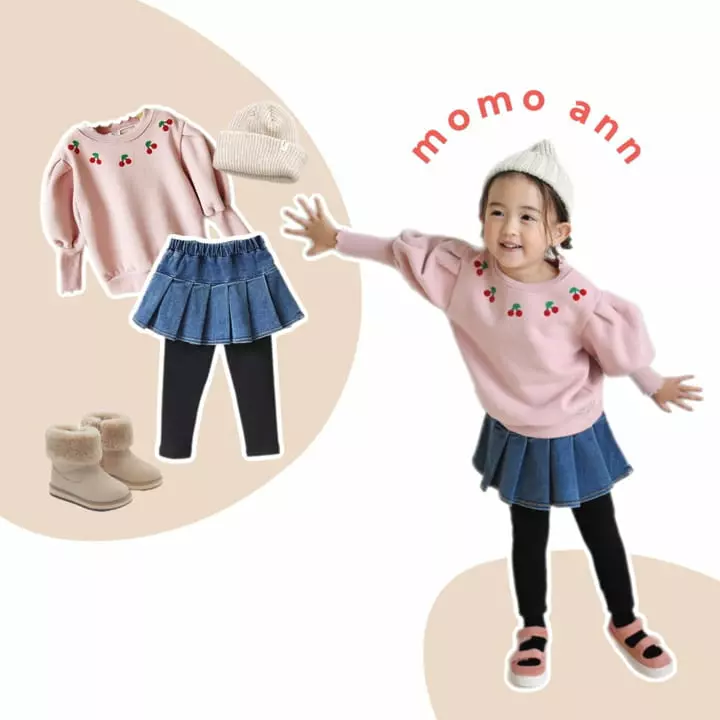 Momo Ann - Korean Children Fashion - #littlefashionista - Cherry Sweatshirt - 3