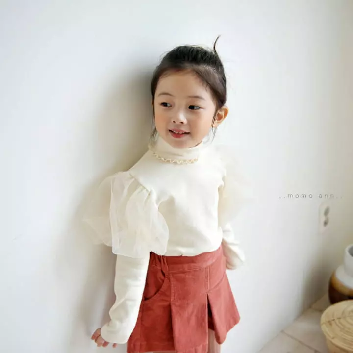 Momo Ann - Korean Children Fashion - #littlefashionista - Mesh Sleeves Tee