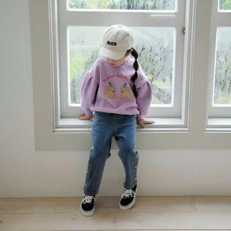 Momo Ann - Korean Children Fashion - #magicofchildhood - Rabbit Sweatshirt - 10