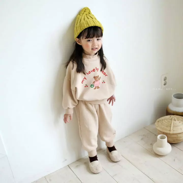 Momo Ann - Korean Children Fashion - #minifashionista - Lovely Bear Top Bottom Set - 11