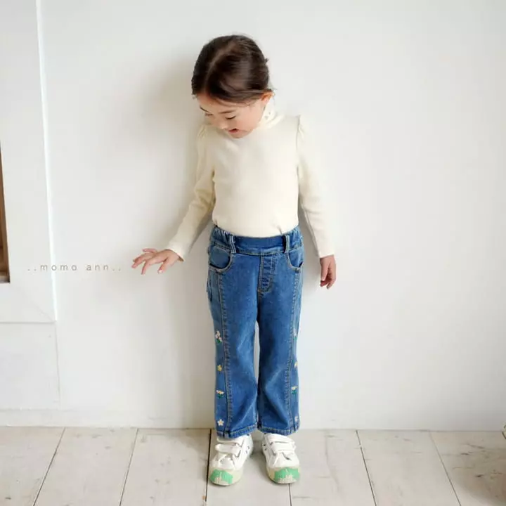 Momo Ann - Korean Children Fashion - #minifashionista - Slit Flower Pants - 9