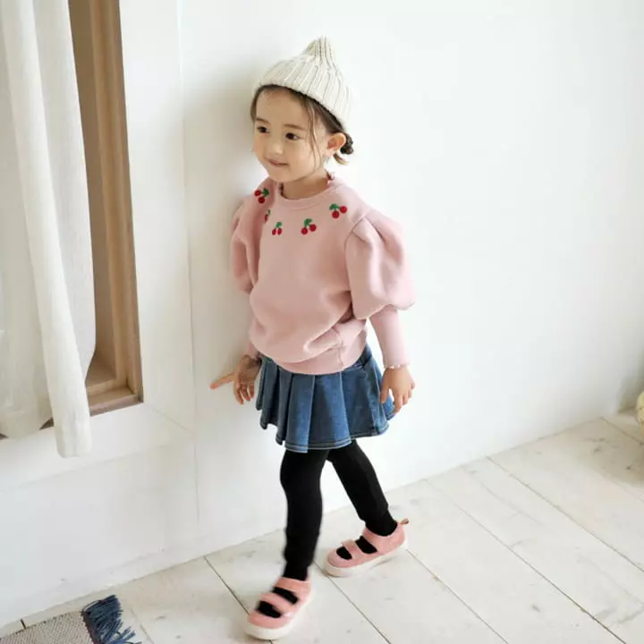 Momo Ann - Korean Children Fashion - #minifashionista - Cherry Sweatshirt - 5