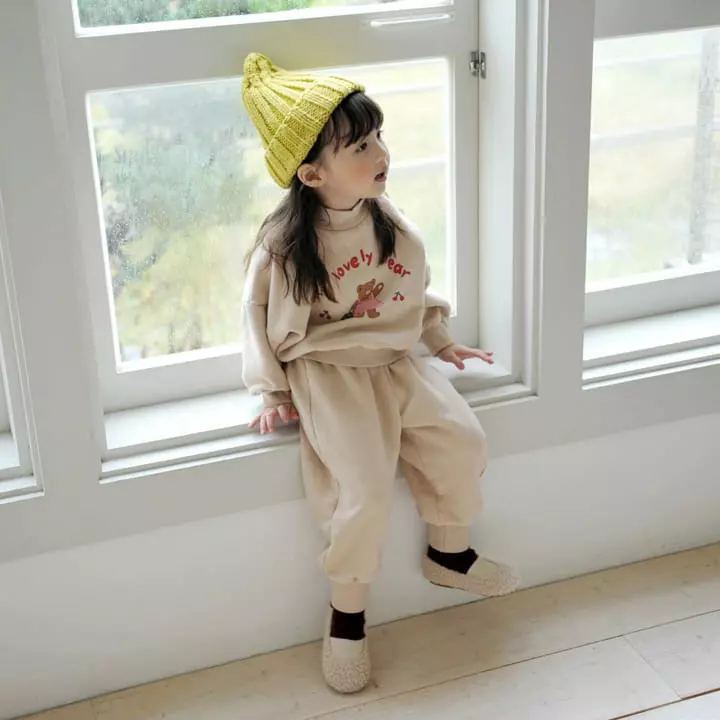 Momo Ann - Korean Children Fashion - #prettylittlegirls - Lovely Bear Top Bottom Set - 12